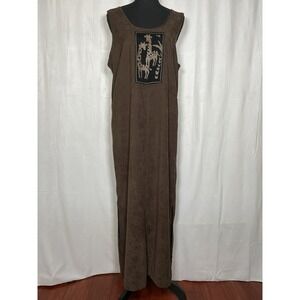 Original TY Wear Maxi Dress Giraffe Brown Size Medium